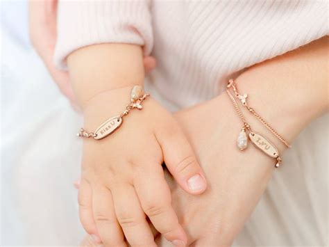 Mother Daughter Bracelet Rose Gold Happiness You And Me Personalized