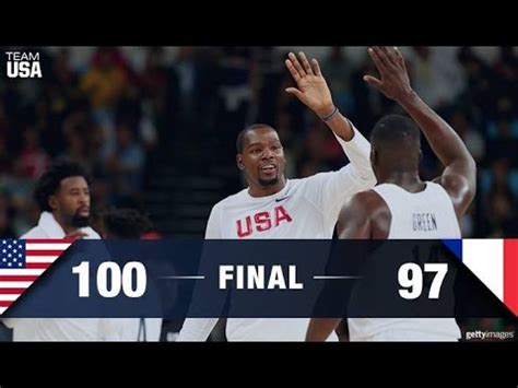 USA vs France - Team USA Basketball 2016 vs France - Rio Olympics 2016