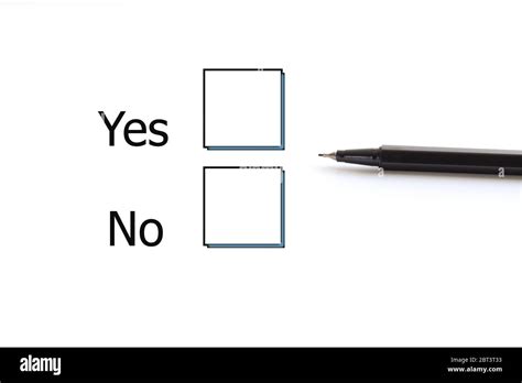 Yes Or No Poll Hi Res Stock Photography And Images Alamy
