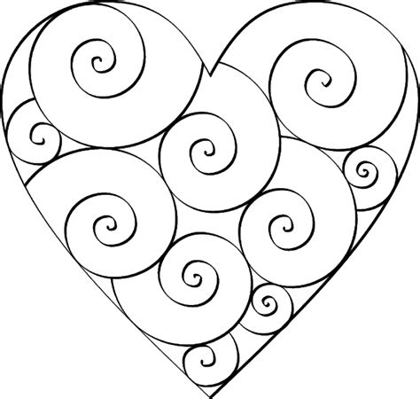 Free Printable Heart Templates Quilling Patterns Printable Heart