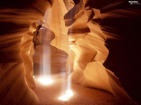 Cave Rays Sun Rocks Beautiful Views Wallpapers 1600x1200