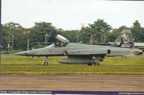 However, in 1955 the project was canceled for a number of reasons. Northrop F5E Tiger II 30th Anniversary (R. Thai AF)
