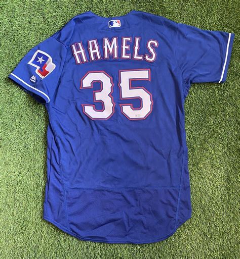 Cole Hamels Texas Rangers Game Used Worn Jersey 144th Win 8 Ks Mlb