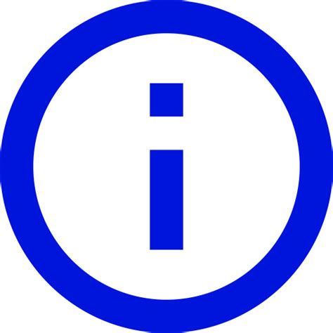 Information Icon Png Blue