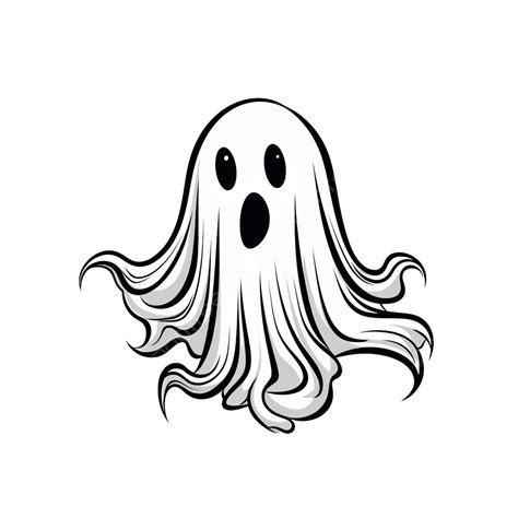 Hand Drawn Doodle Ghost With Legs Vector Cute Halloween Spirit Outline