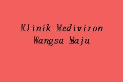 Banyak klinik perubatan dengan laser mengetatkan faraj, lagi banyak jenis rawatan yang ada di wangsa maju, tetapi bagaimana boleh anda membuat pilihan yang paling. Klinik Mediviron Wangsa Maju, Clinic in Wangsa Maju