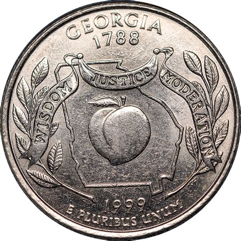 1999 S Georgia State Quarter Value