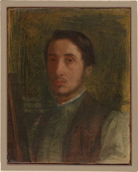 Edgar Degas Self Portrait In A Brown Vest Drawings Online The