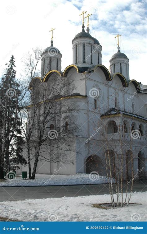 Cathedral Of The Archangel Kremlin Moscow Russia Stock Photo Image