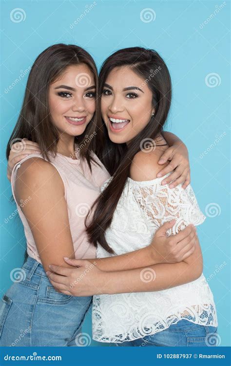 Two Hispanic Friends Stock Image Image Of Hispanic