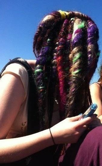 Chunky Swirly Rainbow Dreads · A Dreadlock Fall · Hair Styling On Cut