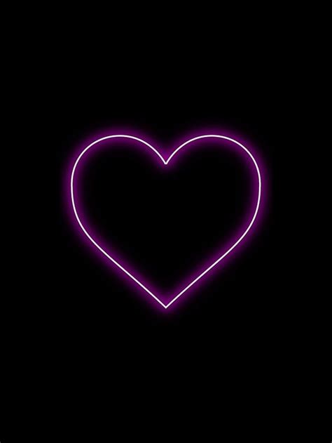 Pink Neon Heart Love Valentines Iphone Case By Podartist Pink Neon