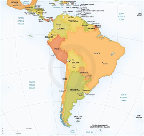 Vector Map Continent South America Graphics ~ Creative Market