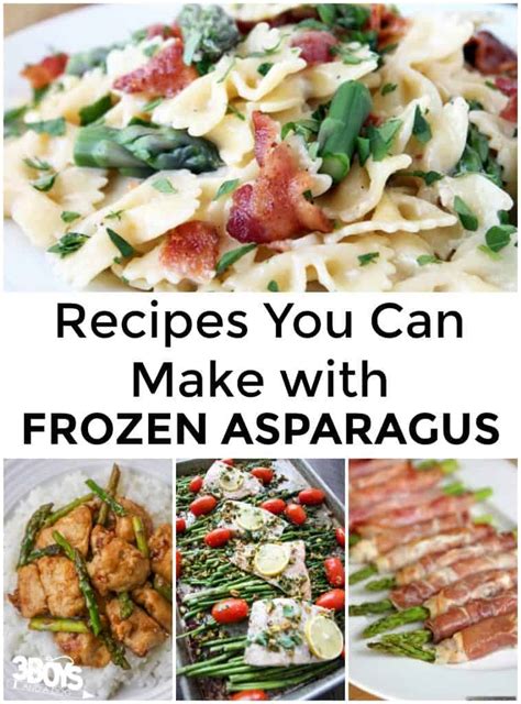 Frozen Asparagus Recipes - 3 Boys and a Dog - 3 Boys and a Dog