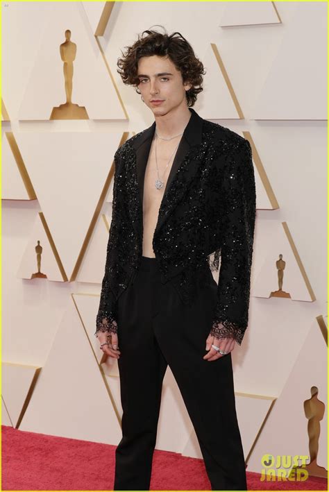 Timothee Chalamet Goes Shirtless At Oscars Photo Pictures Just Jared