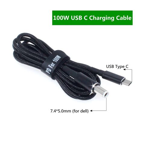 45w 65w 90w 100w Usb Type C Pd Charging Cable Cord Usb C Plug Converter