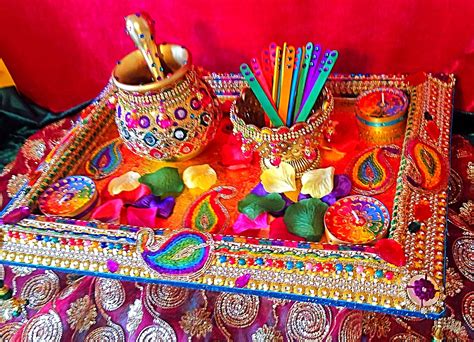 Another Of My Multicoloured Mehndi Plates Mehendi Decor Ideas Mehndi