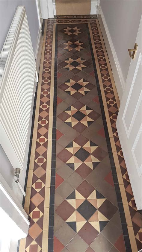 Renovating Victorian Hallway Tiles In Doncaster South Yorkshire Tile