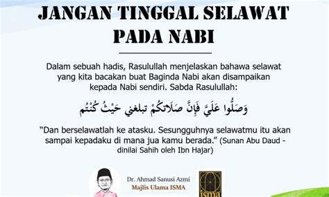 Ada sholawat nabi , sholawat nabi muhammad dan nabi ibrahim dan ada juga sholawat nariyah. Jangan tinggal selawat ke atas Nabi - ismaweb