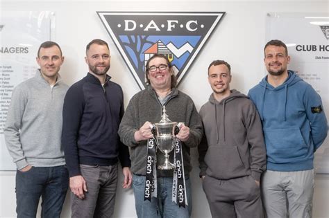 Samaritans Of Dunfermline Celebrate With Dunfermline Athletic Football
