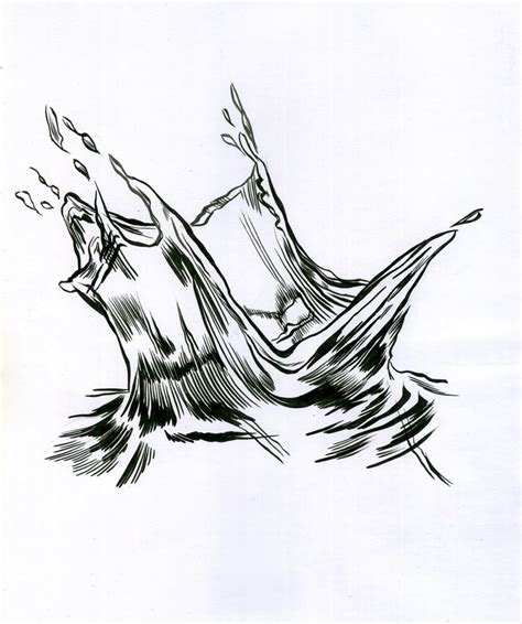 Following shows a simple horizontal wavy line that indicates a this technique works well for a wide object like the stones below but for a thin tall object like the post interested in learning to draw pen and ink landscapes? MC drawn: Water— sketch: brush and ink