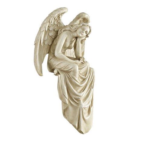 Resting Grace Sitting Angel Statue Design Toscano Angel Statues
