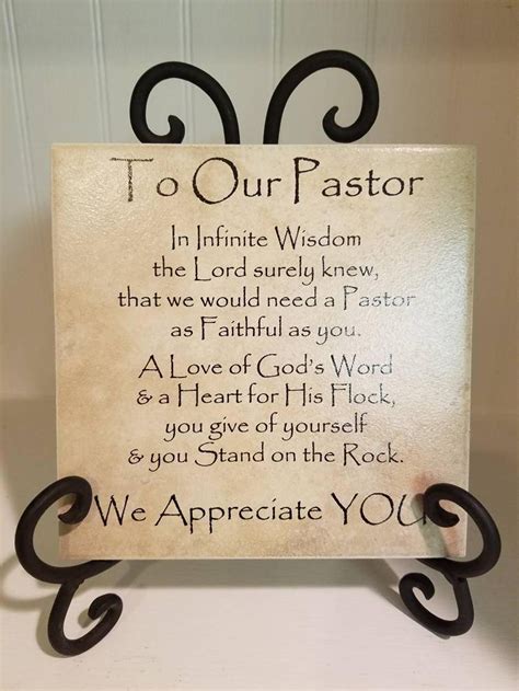 X Thin Tile Plaque Pastor Appreciation Gift Art Decor Etsy Pastor