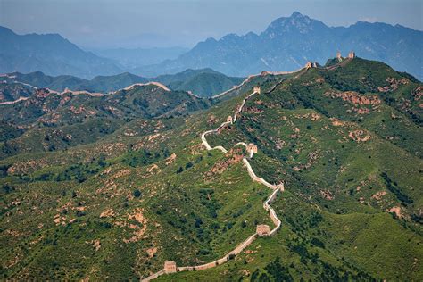 Aerial View Of The Great Wall Of China 1259532 Stock Photo At Vecteezy