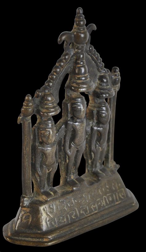 Indian Jain Bronze Inscribed Shrine Michael Backman Ltd