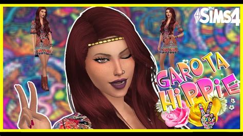 The Sims 4 I Garota Hippie I Create A Sim Cc Youtube