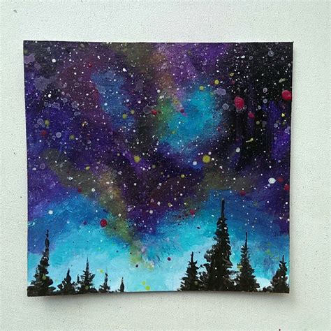Juliabulletblog Galaxy Painting Acrylic Galaxy Painting Canvas