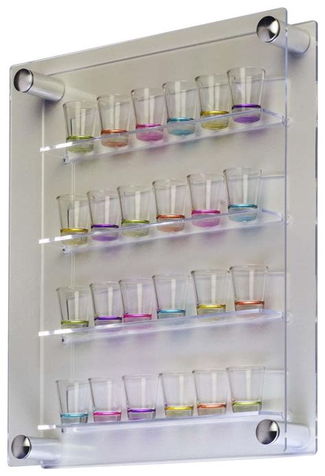 Beautiful Acrylic Shot Glass Holder Glass Display Case Glass Display Shelves Display Shelves