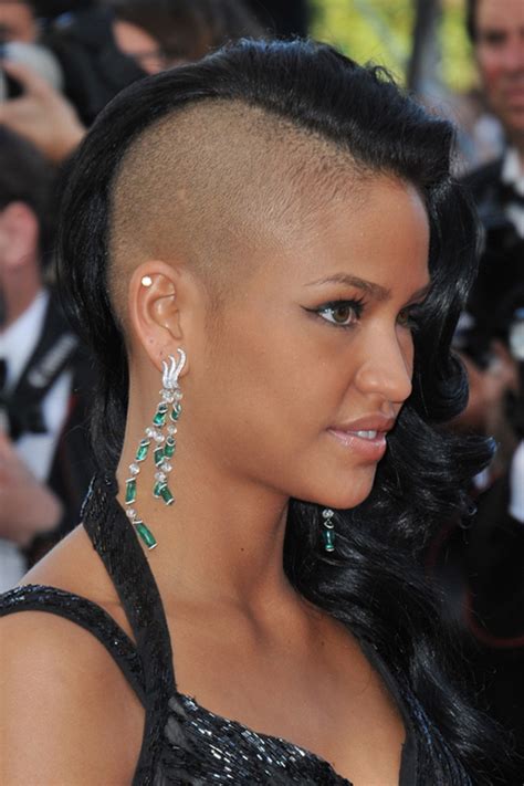 Licensed hair dresser since 2010, specializing in schwartkopf, pravana. Cassie Ventura Wavy Black Side Part, Undercut Hairstyle ...