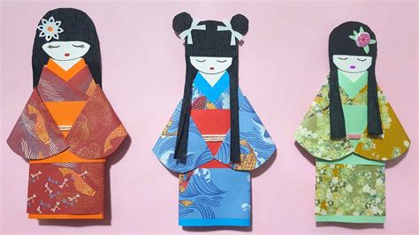 Origami Japanese Paper Doll Youtube