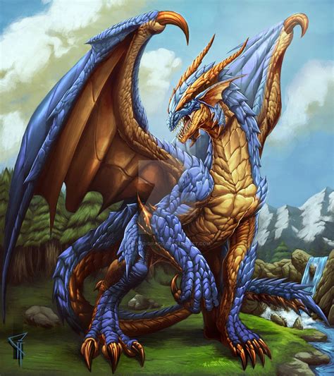 The Western Lord Color Dragon Art Dragon Dreaming Dragon Artwork