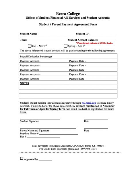 Editable Payment Agreement 40 Templates And Contracts Templatelab
