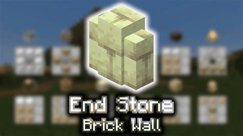 End Stone Brick Wall Wiki Guide Minecraft Net