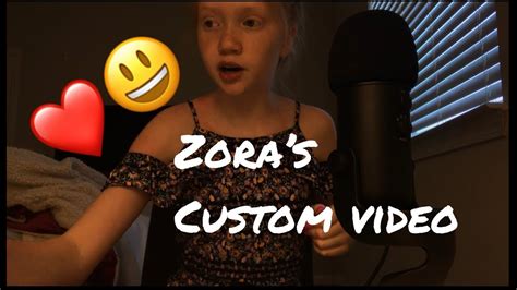 Zoras Custom Video 💕 Youtube