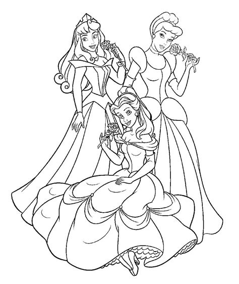 Dibujos Pintar Princesas Disney Colorear Princesas Disney Pintar