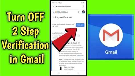 How To Turn Off 2 Step Verification In Gmail Youtube