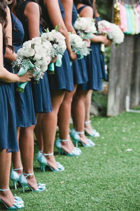 Beautiful dress, i received lots of complements. Shades of Blue + Mint + Teal | Wedding, Navy mint wedding ...