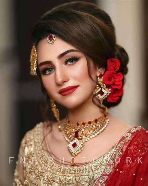 pakistani bridal walima makeup pictures wavy haircut