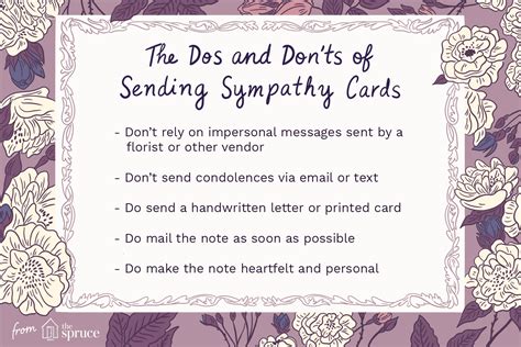 Examples Of Sympathy Card Messages