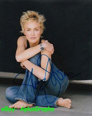 Sharon Stone Barefoot Beauty Signed Ebay