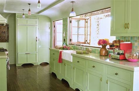 Care to ogle some stunning green kitchen designs with us? Designers Share Their Favorite Paint Colors for Green Kitchens