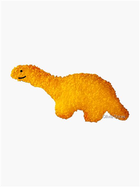 Happy Dino Nugget Sticker By Doces19 Redbubble