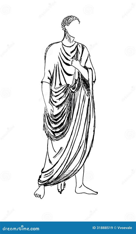 Ancient Roman Emperor Stock Illustration Illustration Of Drawing