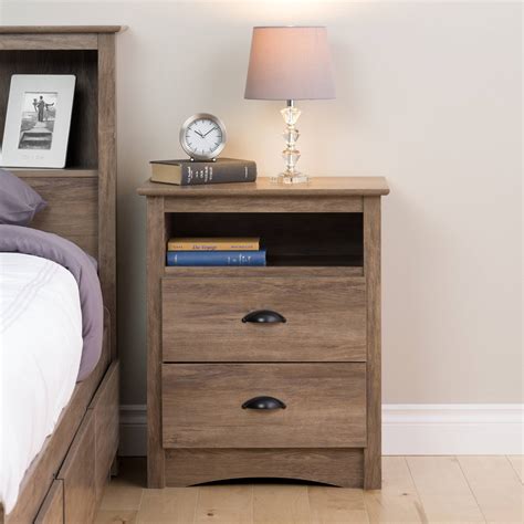 If you're more inclined to showing off treasured pieces and current reads than tucking them all away, you may gravitate to our our ora tall nightstand also features an open shelf below and single drawer above. Prepac Salt Spring Tall 2-Drawer Nightstand with Open ...