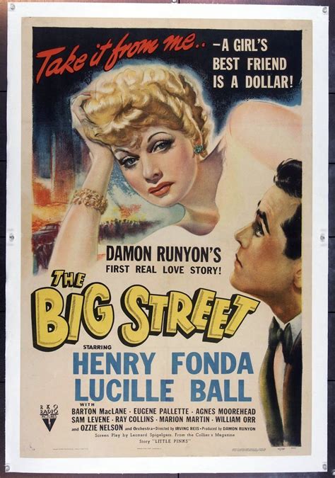 Damon Runyons The Big Street 1942