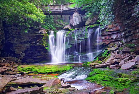Waterfall Elakala Falls Blackwater Falls State Park West Virginia
